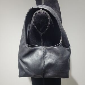 Esprit Women's Vegan Leather Small Shoulder Bag Black Minimalist Capsule